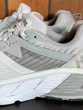 Hoka Clifton 8 White Grey Yellow Mens Road Running Shoes 119393 Size 11.5D #142 Hoka One One | Shoes | Hoka Clifton 8 White Grey Yellow Mens  main image 2